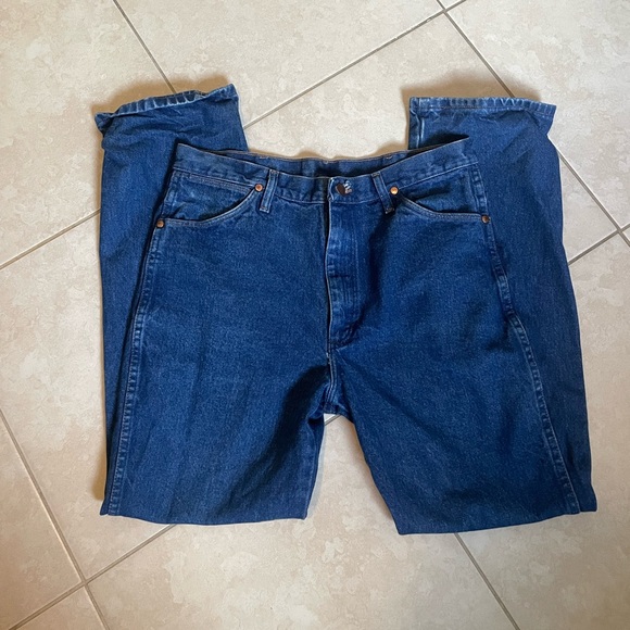 Wrangler Dark Blue Jeans - Picture 1 of 7